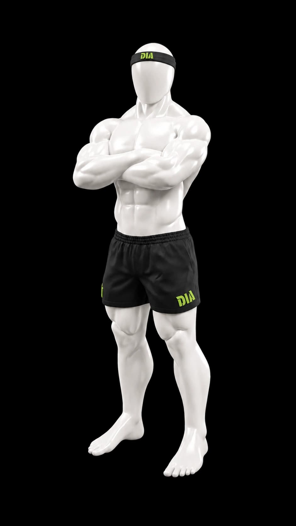 DIA Fitness 3D character posing