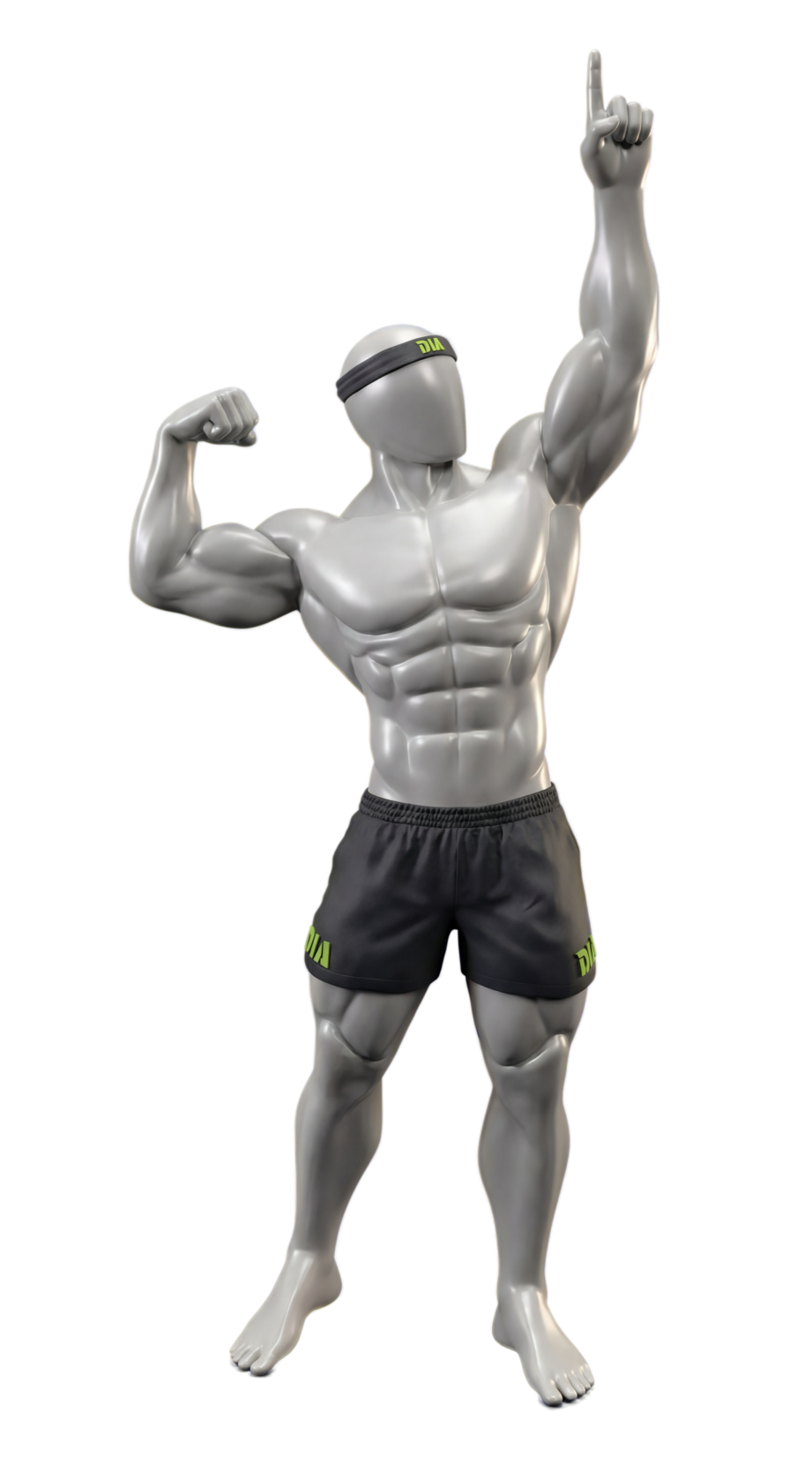 DIA Fitness character pointing