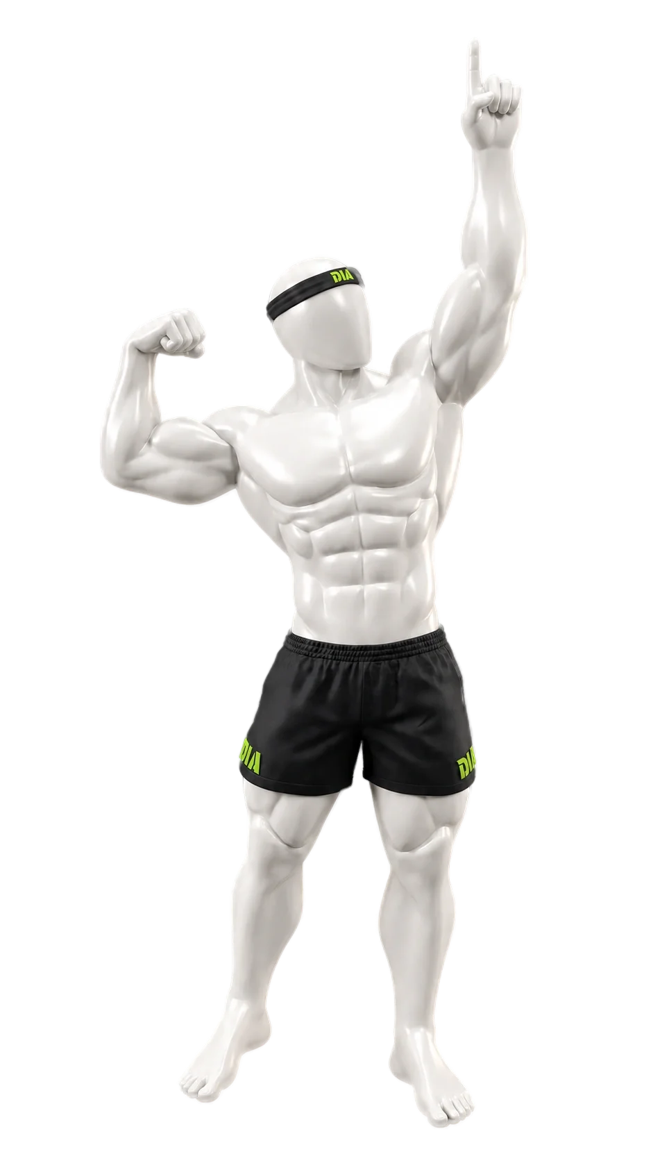DIA Fitness character pointing